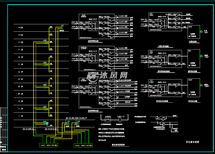 高层教师公寓强弱电施工图