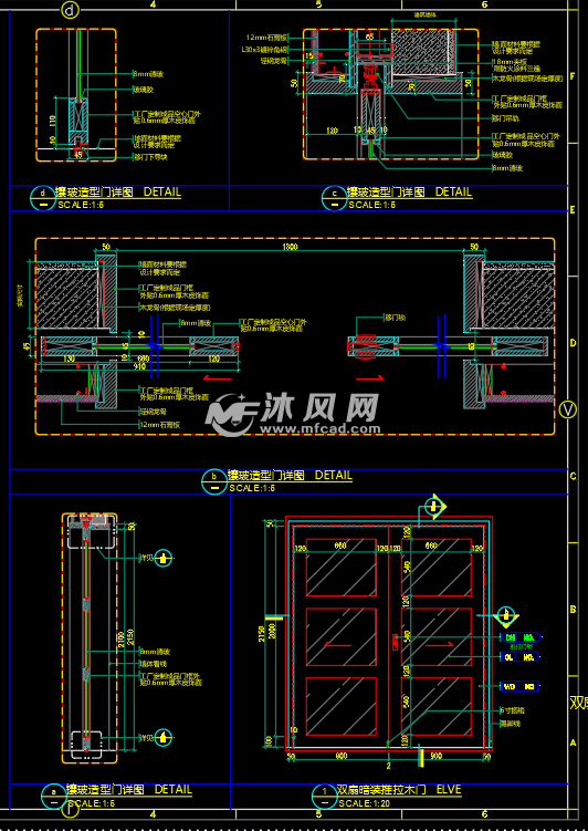 玻璃门的画法图片