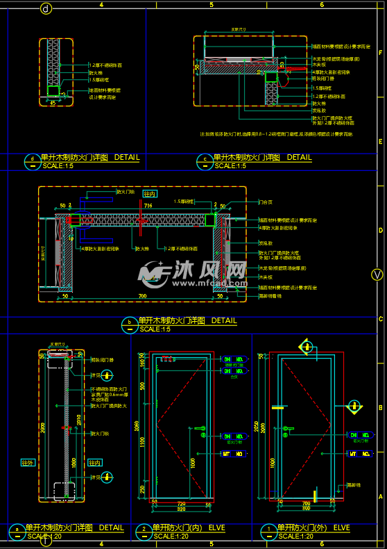 门标准图防火门类