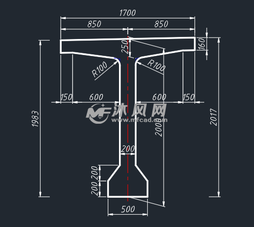 内容简介 其中包括:    30m t梁中梁平面图/立面