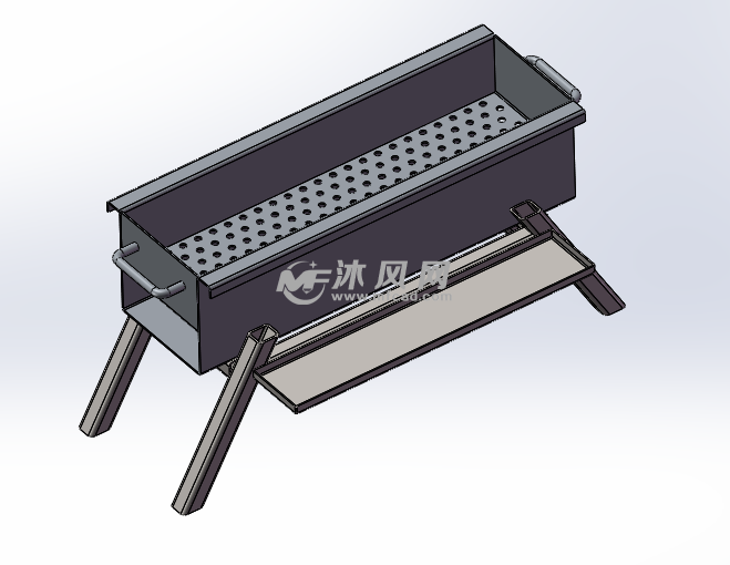 家用烧烤炉设计sw