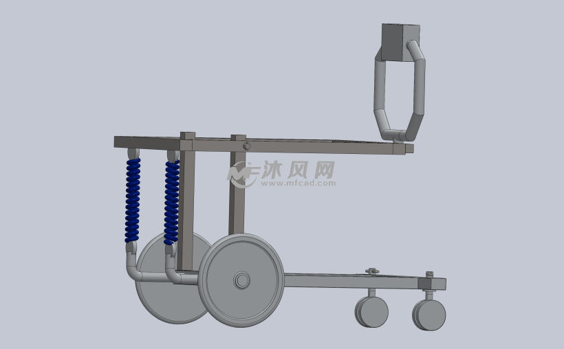 轮风炮架三维建模 - 军工模型图纸 - 沐风网