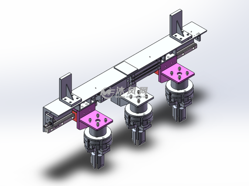 机械手抓取装置三维图
