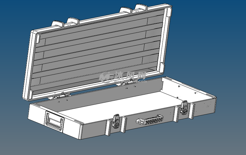工具箱sw模型图三维 - 工位器具图纸 - 沐风网