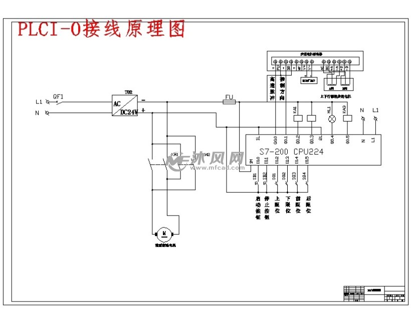 plc硬件接线图用什么画图片