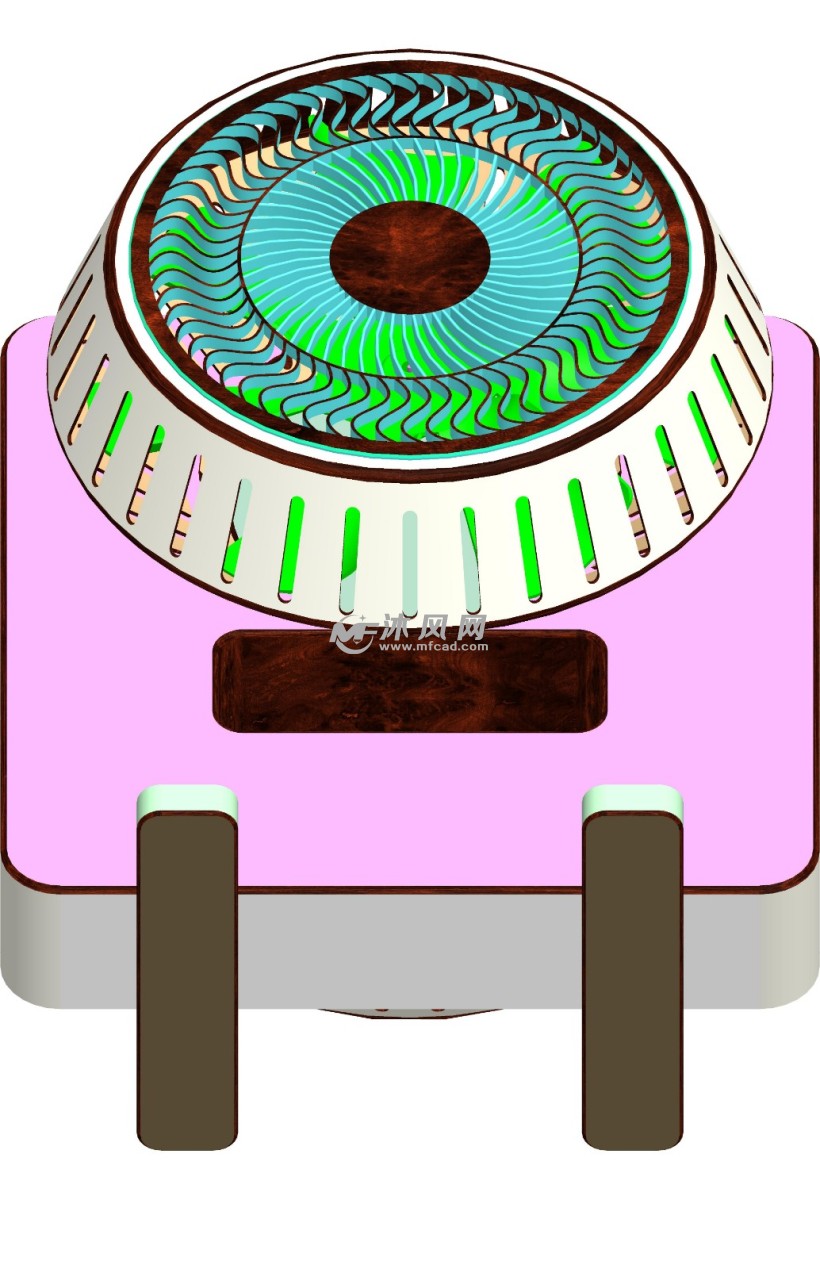 yx电风扇底视图