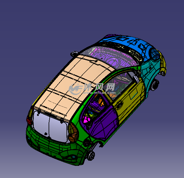 正向纯电动车模型图