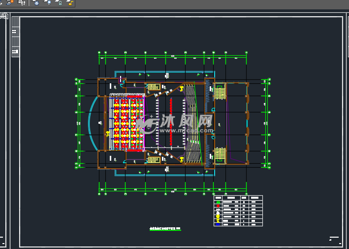 会堂舞台灯光布置平面图