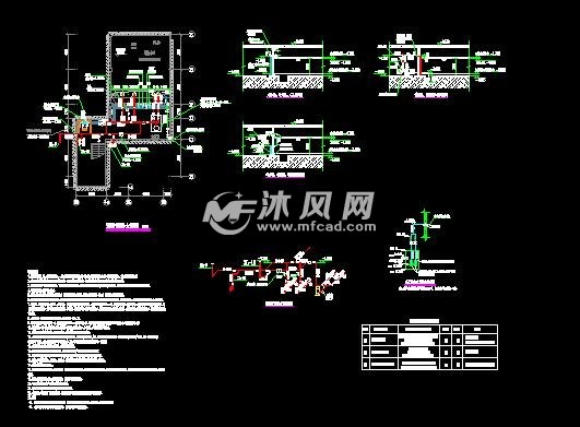 消防泵房大樣圖高位水箱大樣圖