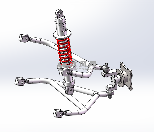巴哈赛车悬架三维模型