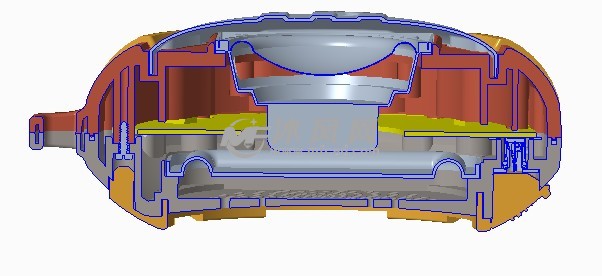 蓝牙音箱截面图