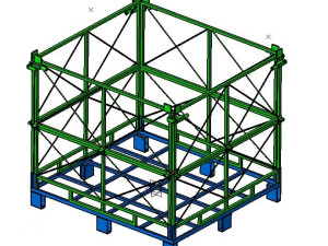 钢结构框架模型