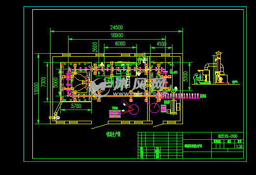 钩尾框油漆涂装生产线及喷漆设备图 - 通用设备图纸 - 沐风网