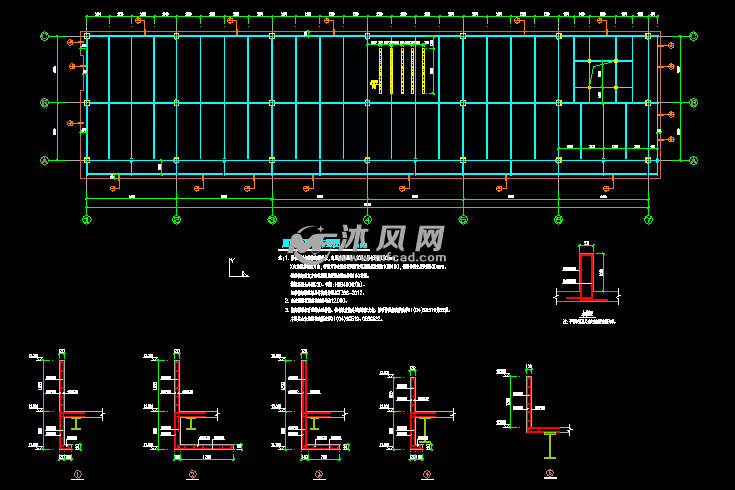 屋面板平面布置图