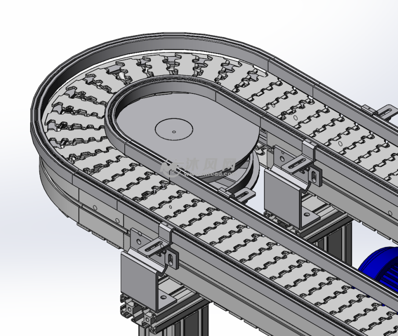446383103140宽柔性链中间驱动及转盘驱动