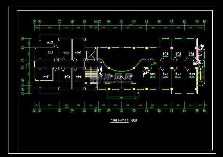 二层给排水平面图