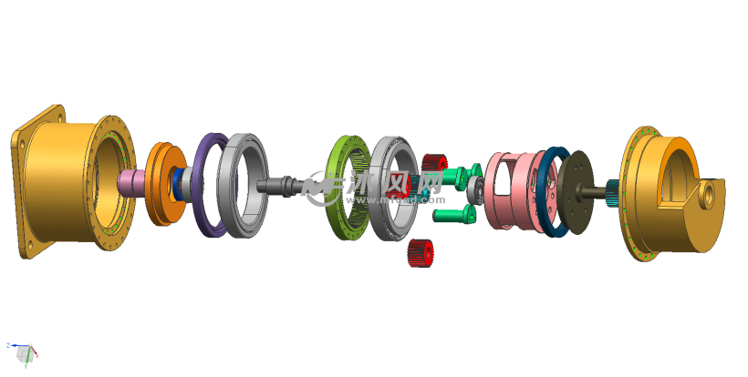 行星减速器爆炸图