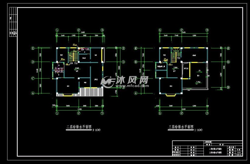 某别墅给排水设计图