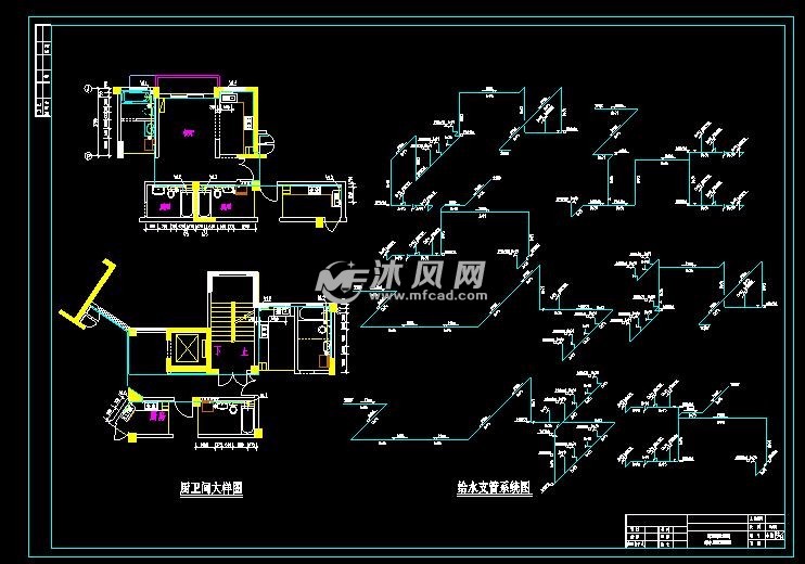 小区供水水管道图图片