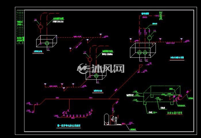 人防地下室给排水图