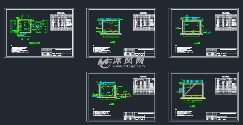 污水处理装置污泥储存池设计详图