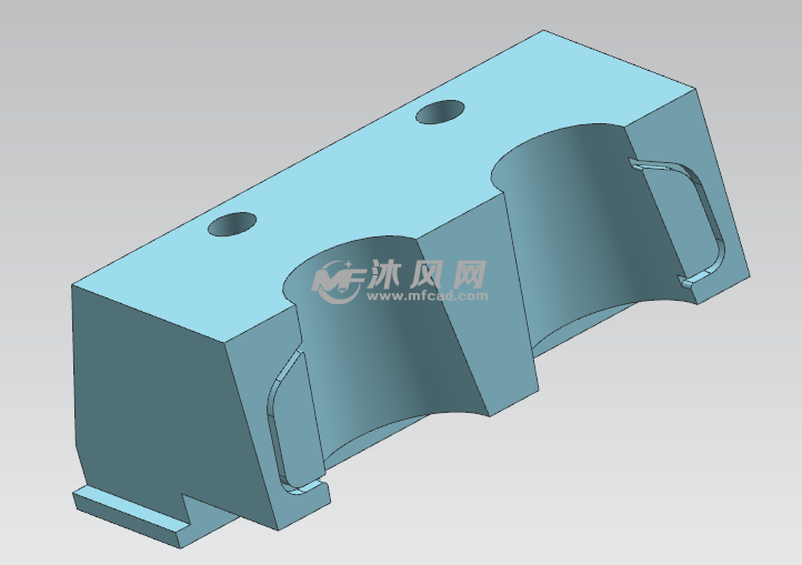 侧面抽芯三维图