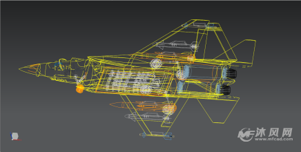 歼31隐身战斗机ug模型-航空航天图纸-沐风网