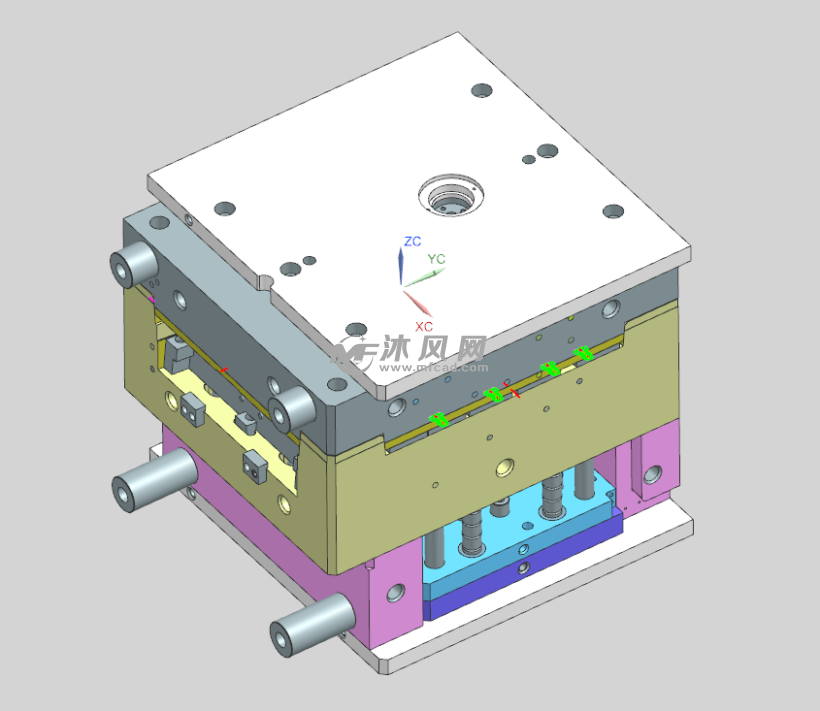 汽车注塑零部件模具图