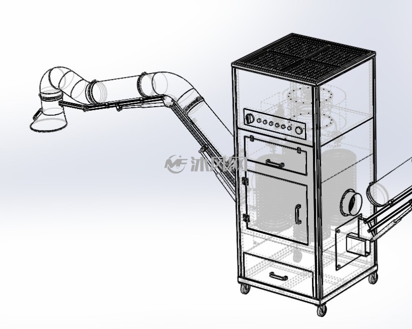 可移动式吸气臂焊烟净化器