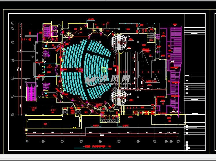 双层剧场灯光照明设计图