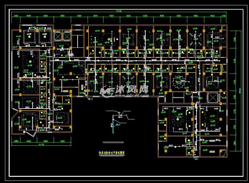 四層消防給水平面佈置圖
