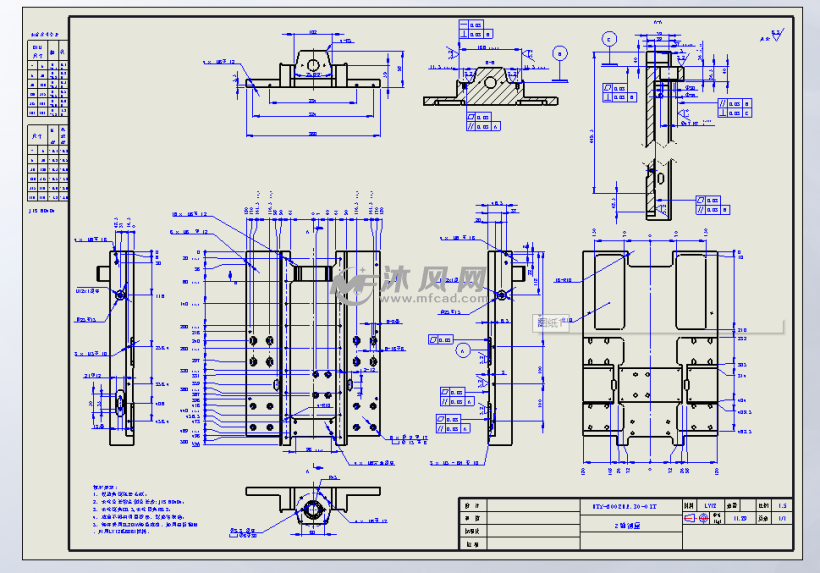 光纤激光切割机横梁z轴 - 动力系统图纸 - 沐风网