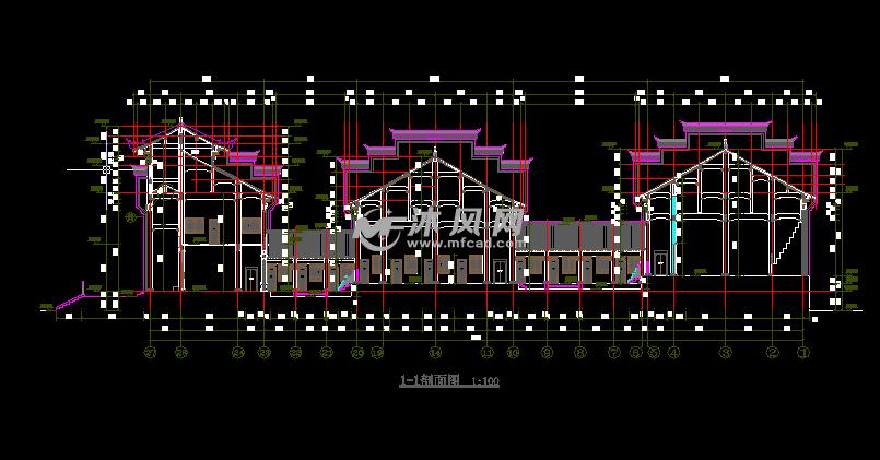 宗祠施工圖- 景觀及古建築圖紙 - 沐風網