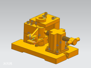 ug钻孔拨叉夹具