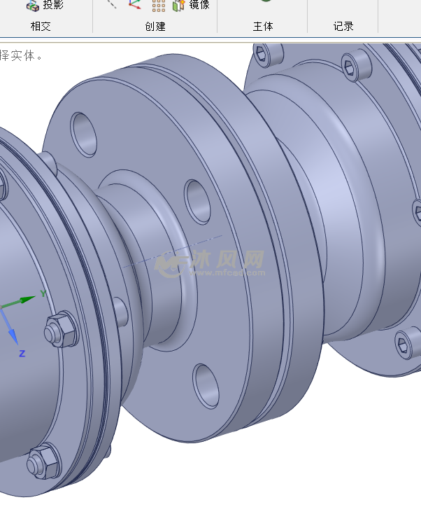 对锁法兰盘安装示意图