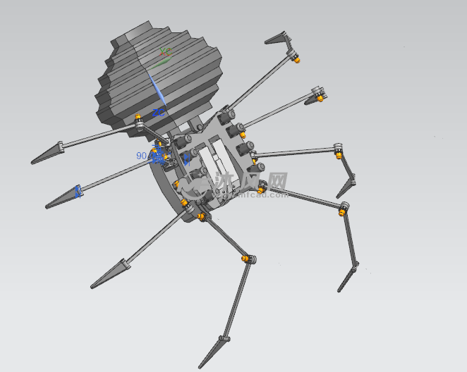 仿生蜘蛛机器人设计