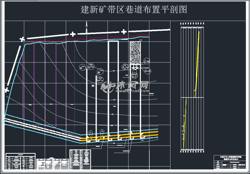 带区巷道布置图