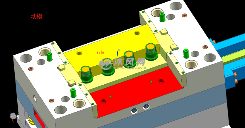 螺纹法兰注塑模具- 设计方案图纸 - 沐风网