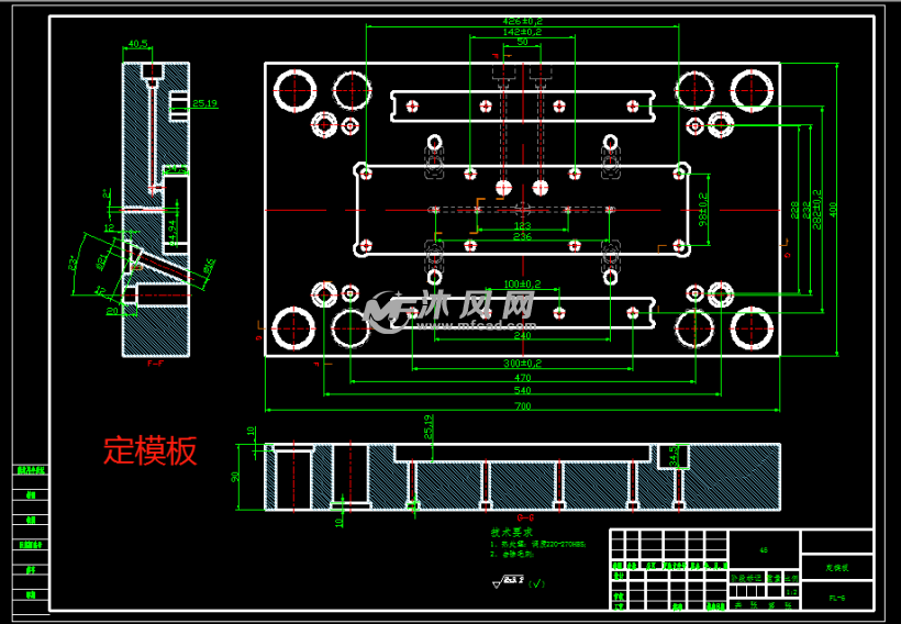 螺纹法兰注塑模具