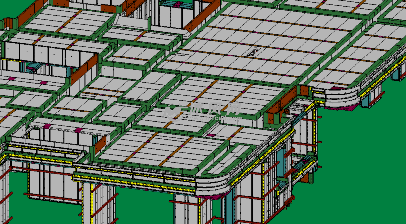 港联环球中心7楼铝模板配模