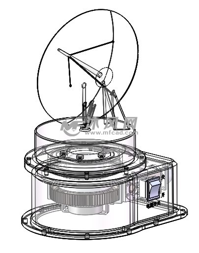 雷达组件透视图