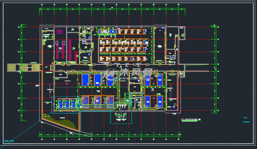 地下一层机房设备布置图