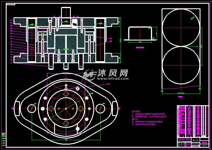 拉深件首次落料拉深复合模