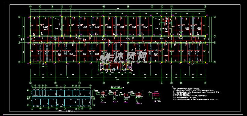 河北省某小學磚混教學樓結構施工圖