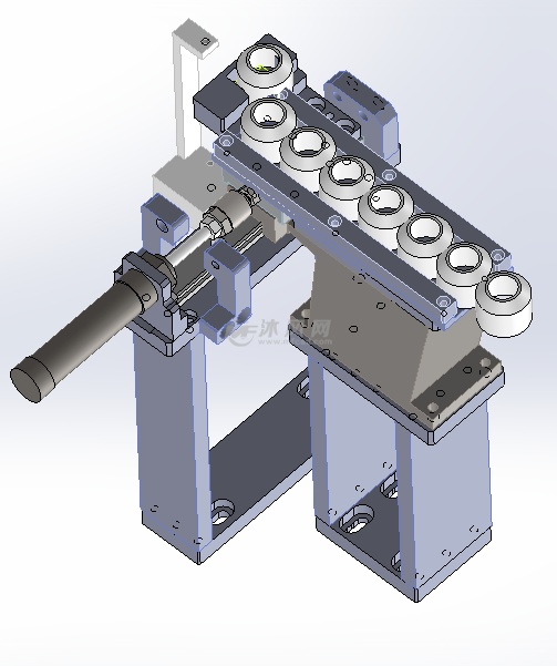 旋转体错位分料机构图