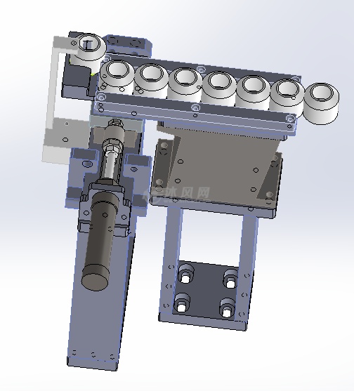 旋转体错位分料机构图
