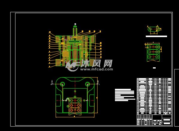 鏈條板衝壓模具設計 - 零部件模型圖紙 - 沐風網