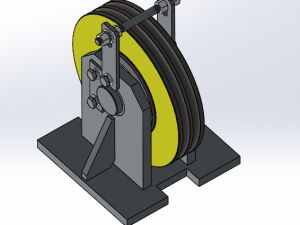 滑轮钢丝绳举升门