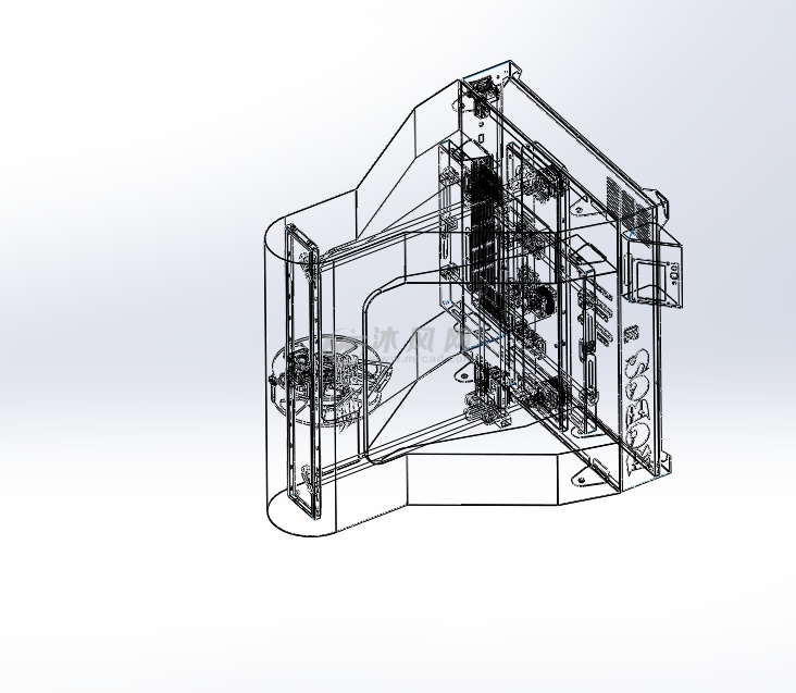 3d打印机模型线框图
