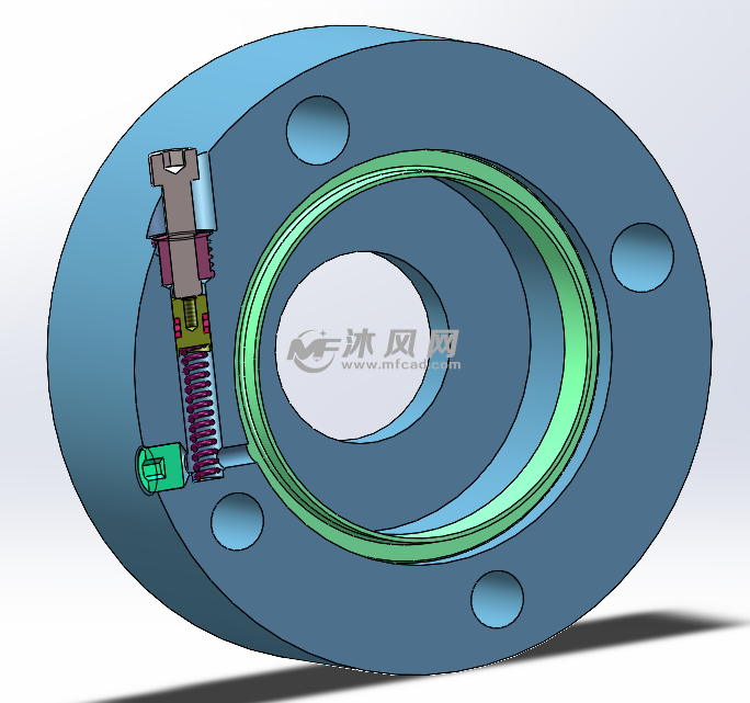 此裝置為mb800柱塞研磨專用液壓脹緊工裝,其原理為工裝內嵌一個小型